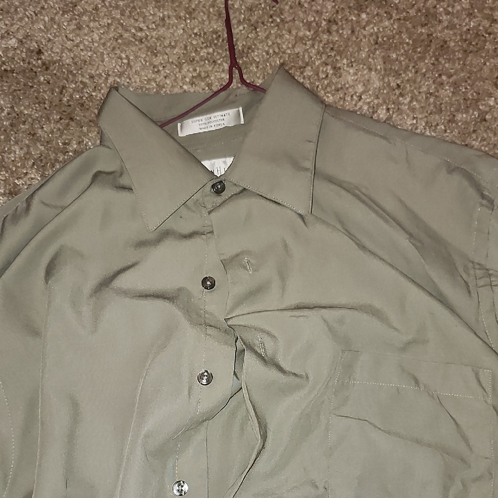 Van Heusen Taupe Button-Up Shirt